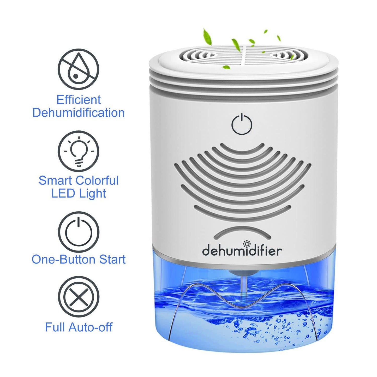 Small Dehumidifier Mini Dehumidifier Portable for Bathroom 2600 Cubic Feet(280 Sq Ft) 35oz for Home,Basement,Bathroom, Closet,RV,Bedroom,Kitchen